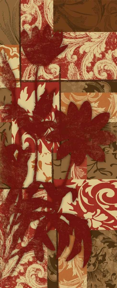 Wall Art Painting id:25551, Name: Patchfloral, Artist: Grey, Jace