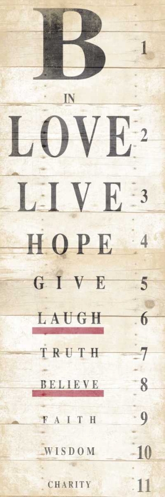 Wall Art Painting id:25564, Name: Eye Chart, Artist: Grey, Jace