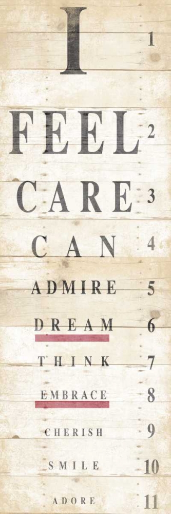 Wall Art Painting id:25565, Name: Eye Chart, Artist: Grey, Jace