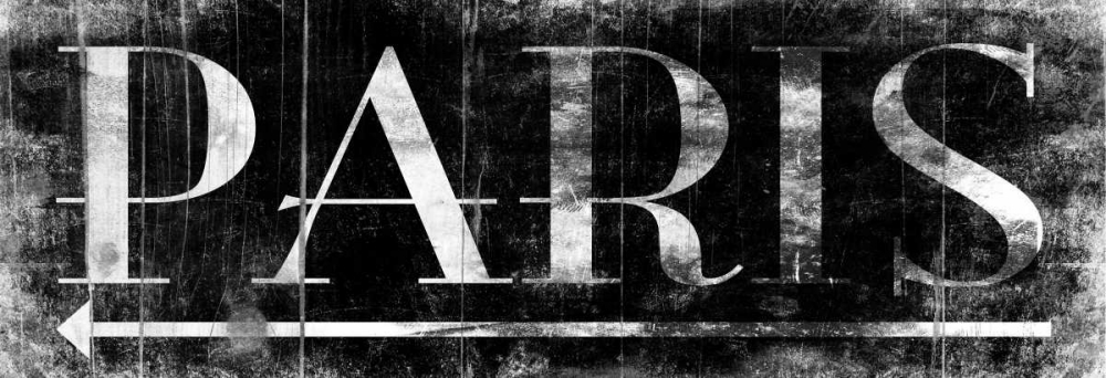 Wall Art Painting id:25573, Name: PARIS BLACK, Artist: Grey, Jace