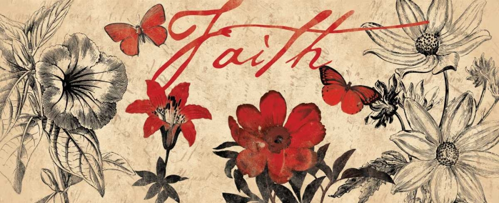 Wall Art Painting id:25588, Name: FLORAL FAITH, Artist: Grey, Jace