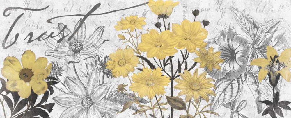 Wall Art Painting id:25594, Name: Floral Trust  YG nobutterflies 2, Artist: Grey, Jace