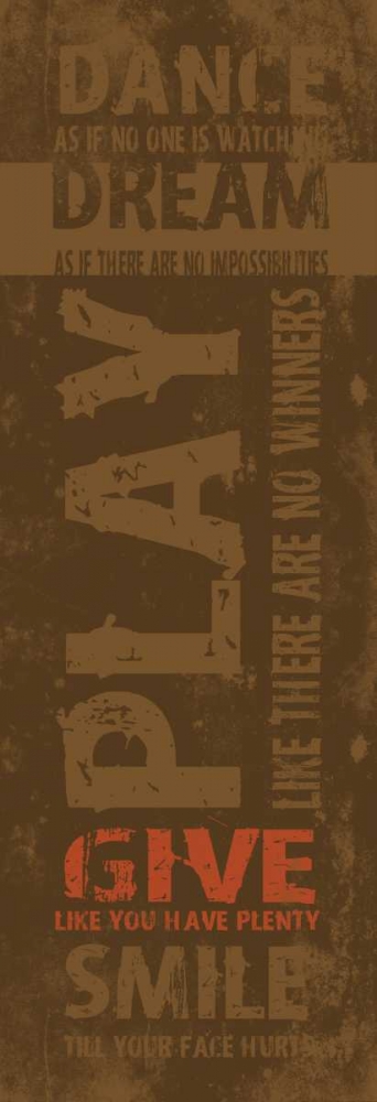 Wall Art Painting id:25616, Name: Typography, Artist: Grey, Jace