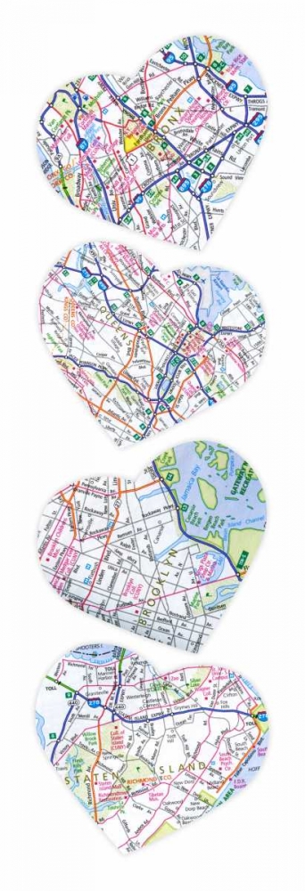 Wall Art Painting id:25629, Name: Map To  Your Heart, Artist: Grey, Jace