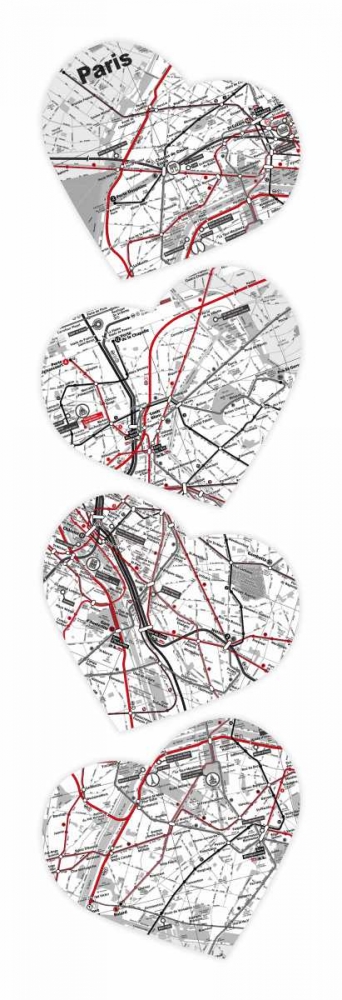 Wall Art Painting id:25639, Name: MAP T0 YOUR HEART, Artist: Grey, Jace