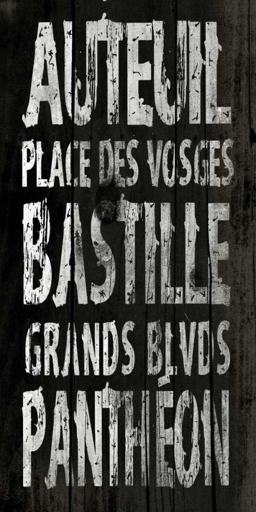 Wall Art Painting id:25681, Name: PARIS, Artist: Grey, Jace