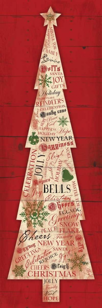 Wall art: Christmas Tree, by Grey, Jace