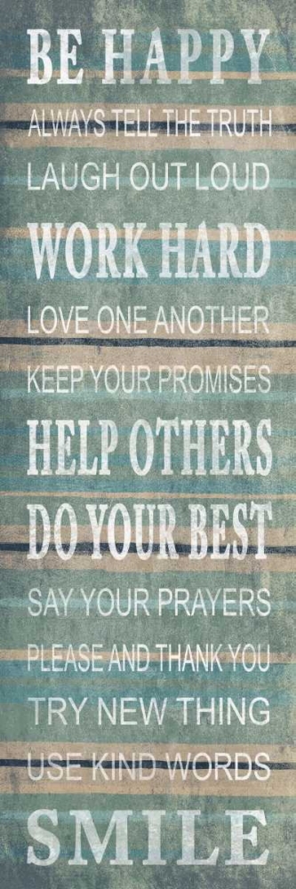 Wall Art Painting id:37968, Name: Be happy, Artist: Grey, Jace