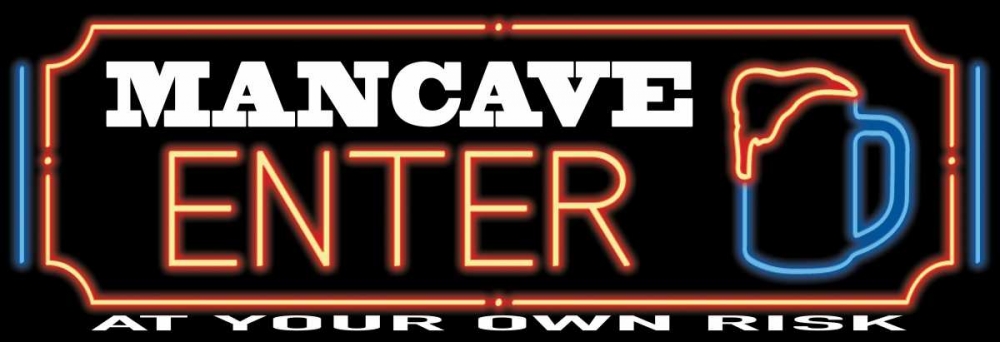 Wall art: Neon Mug Sign, by Grey, Jace