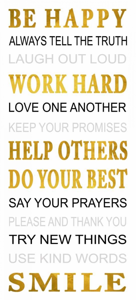 Wall Art Painting id:86413, Name: Be Happy, Artist: Grey, Jace