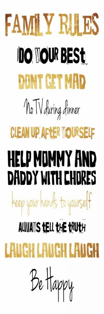 Wall Art Painting id:86433, Name: Family Gold, Artist: Grey, Jace