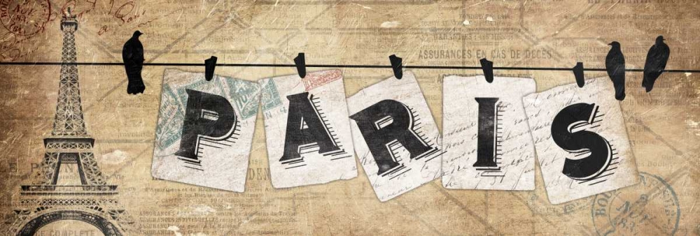 Wall Art Painting id:138006, Name: Paris On The Line, Artist: Grey, Jace