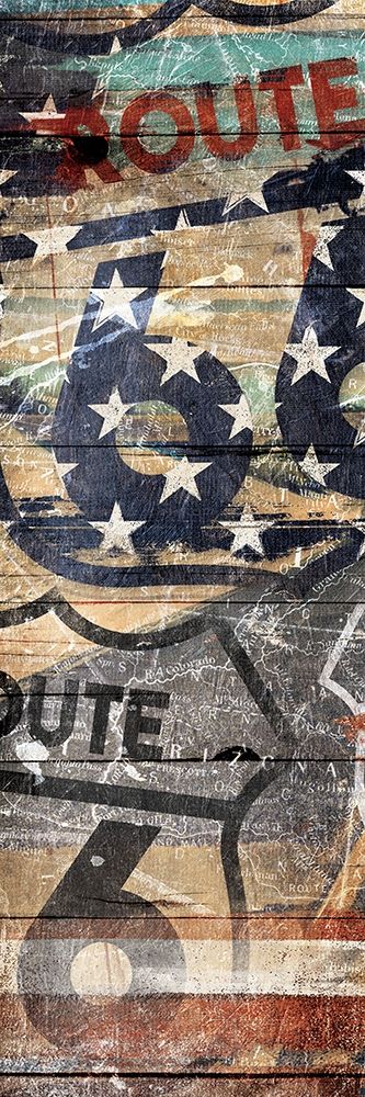 Wall art: USA Route 66, by Grey, Jace