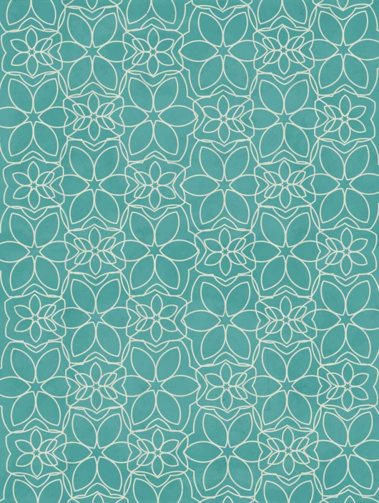Wall art: Aqua Pattern, by Grey, Jace