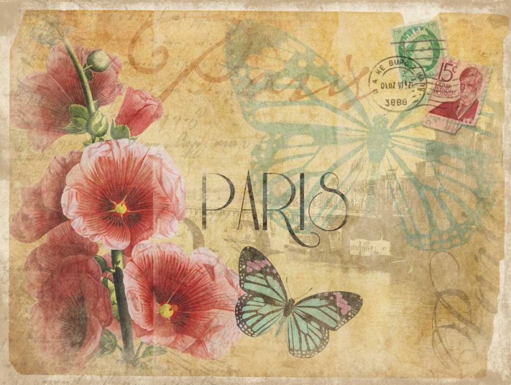 Wall Art Painting id:26000, Name: Paris Postcard 1, Artist: Grey, Jace