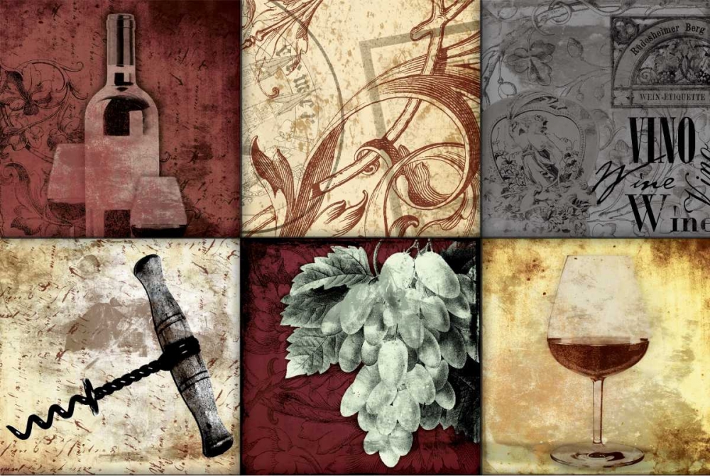 Wall art: Wine Patch 2, by Grey, Jace