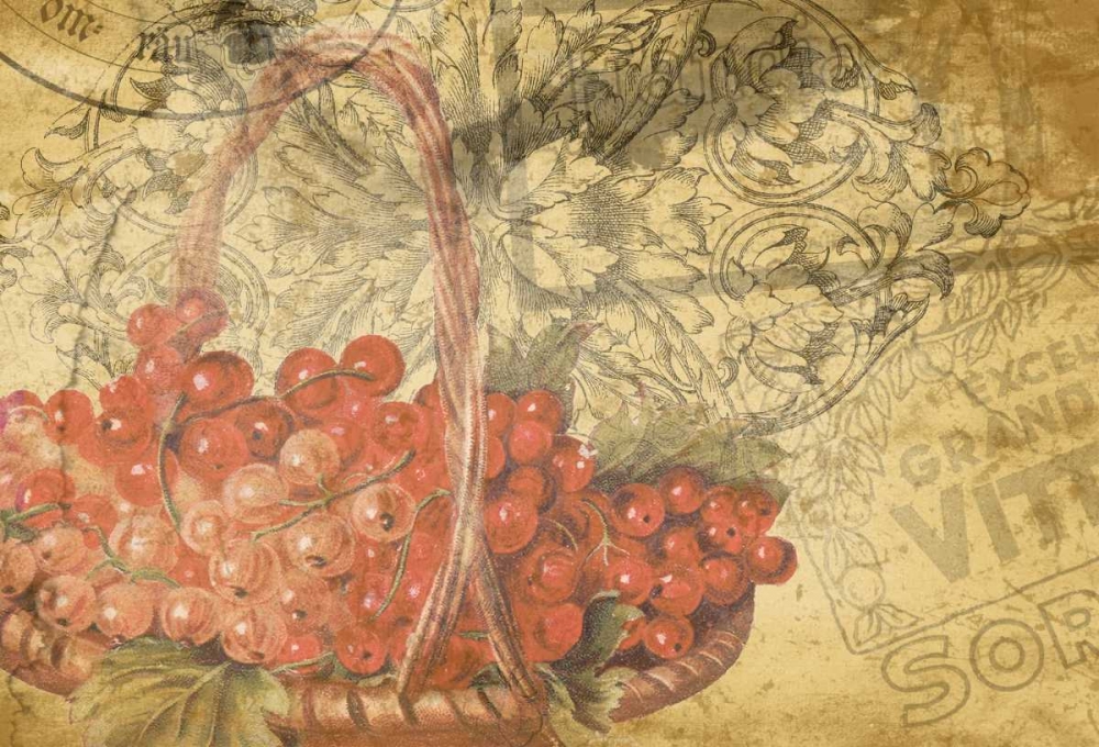 Wall art: Grapes, by Grey, Jace