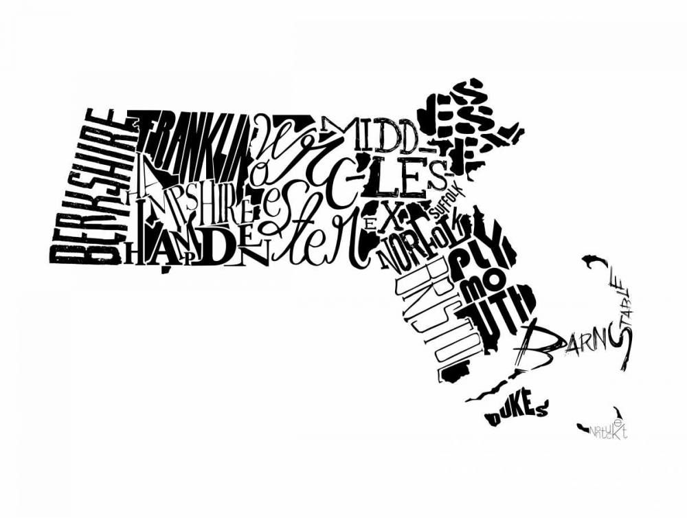 Wall art: Massachusetts, by Grey, Jace