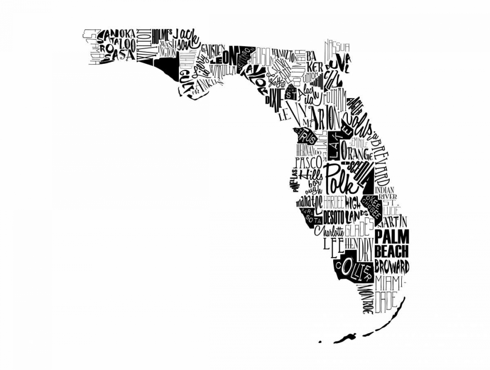 Wall art: Florida, by Grey, Jace