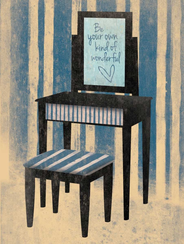 Wall art: Wonderful Blue, by Grey, Jace