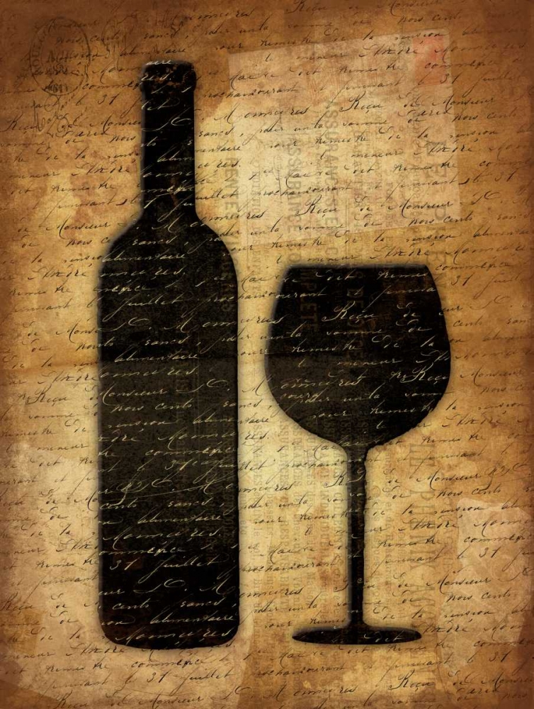 Wall art: Wine Shadows, by Grey, Jace
