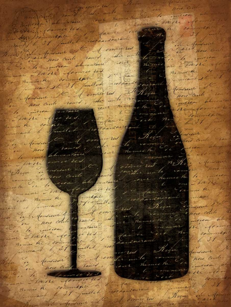 Wall art: Wine Shadows 2, by Grey, Jace