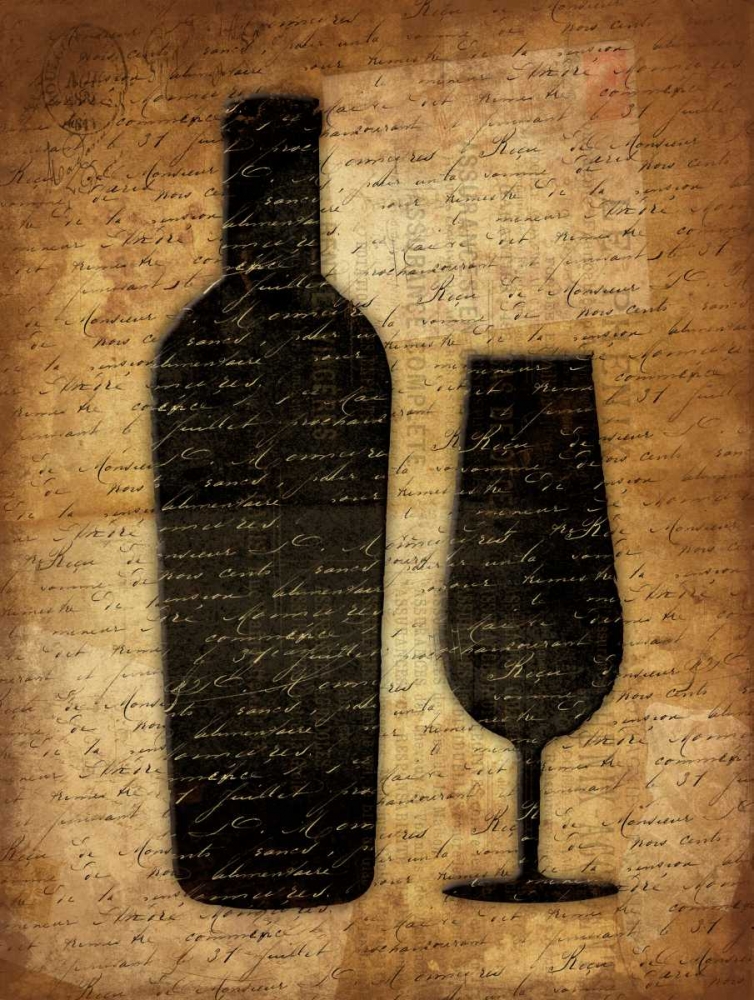 Wall art: Wine Shadows 3, by Grey, Jace