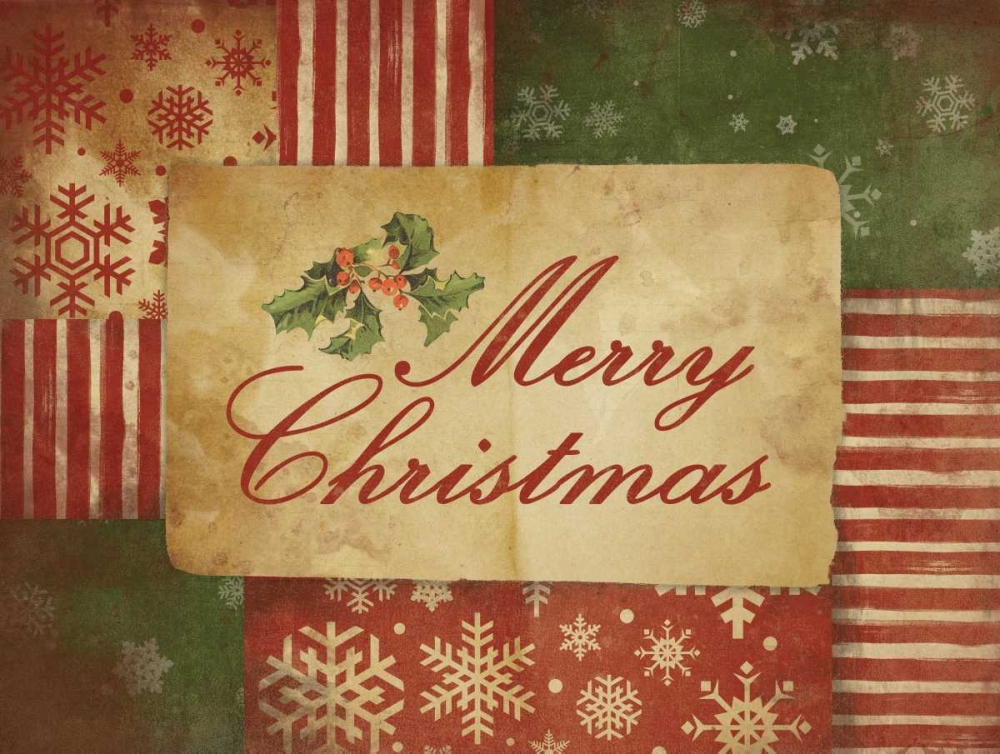 Wall art: Merry Christmas, by Grey, Jace