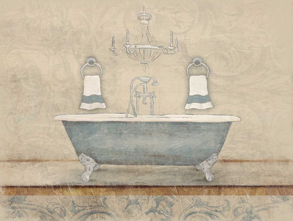 Wall Art Painting id:26550, Name: Bath blue mate, Artist: Grey, Jace