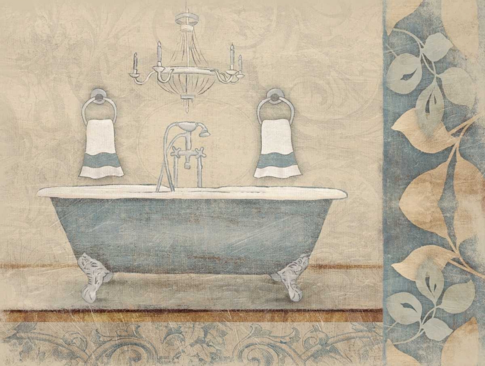 Wall Art Painting id:26549, Name: Bath blue mate, Artist: Grey, Jace