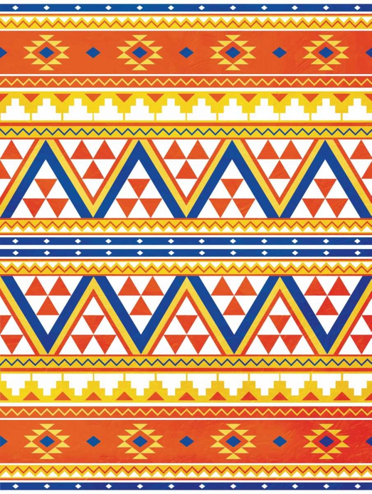 Wall Art Painting id:86454, Name: Aztec Pattern Colors, Artist: Grey, Jace