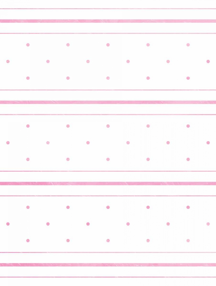 Wall art: Pink Lines and dots, by Grey, Jace