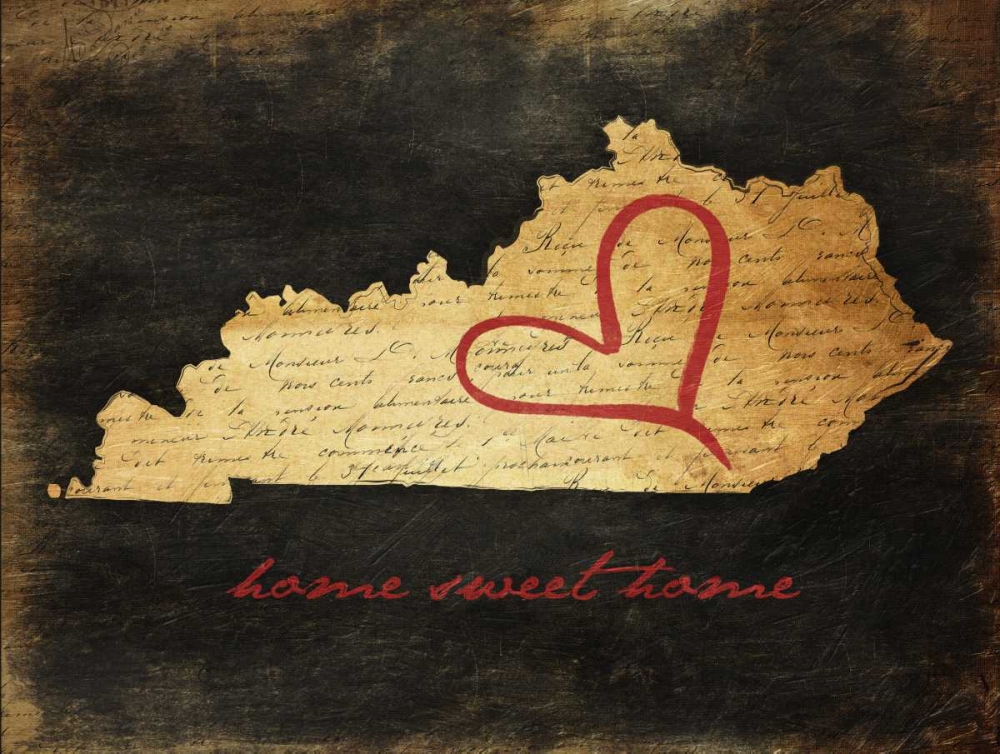 Wall Art Painting id:86463, Name: Home Sweet Home KY, Artist: Grey, Jace