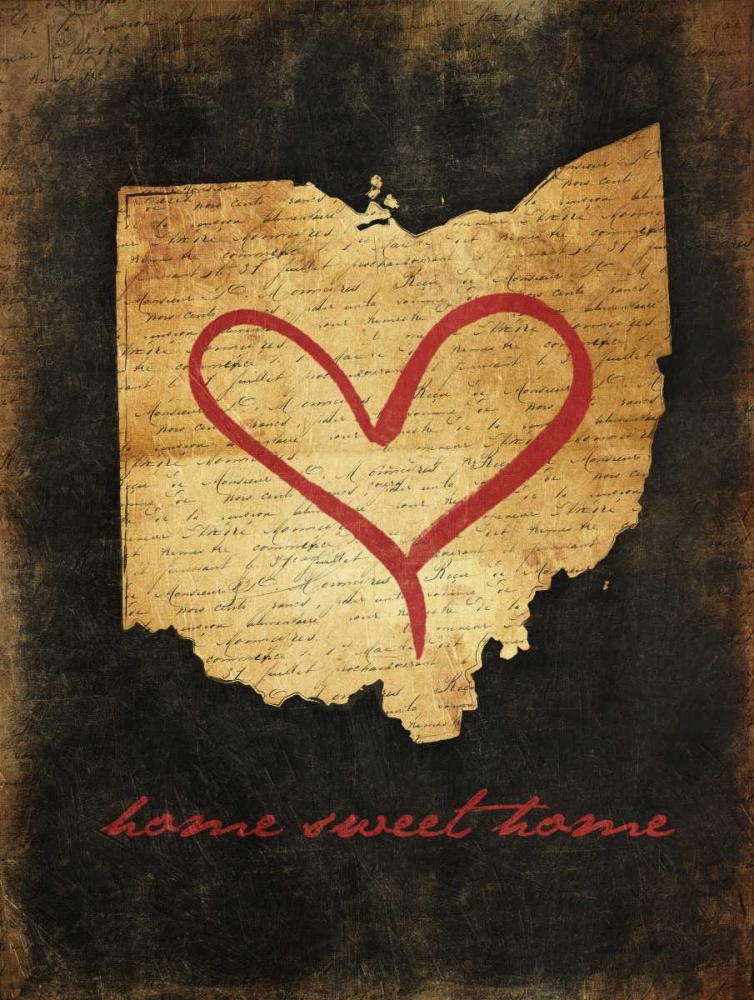 Wall Art Painting id:86468, Name: Home Sweet Home OH, Artist: Grey, Jace