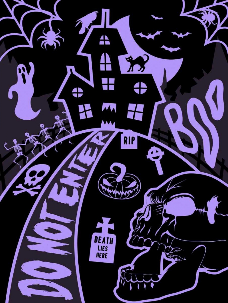 Wall Art Painting id:86498, Name: Haunted Fun House, Artist: Grey, Jace