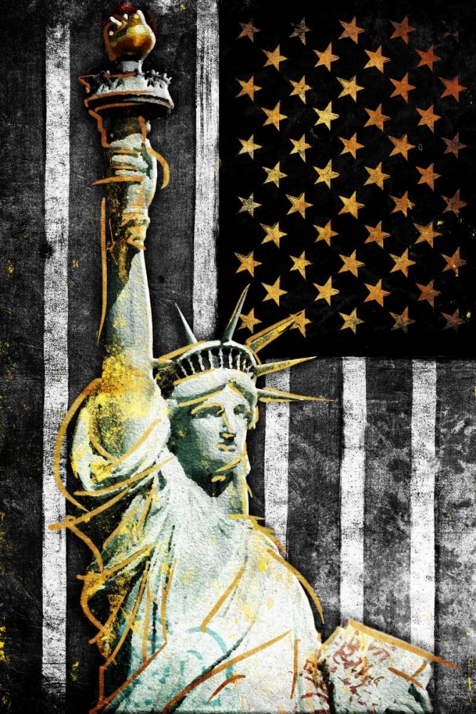 Wall art: Statue Of Real America, by Grey, Jace