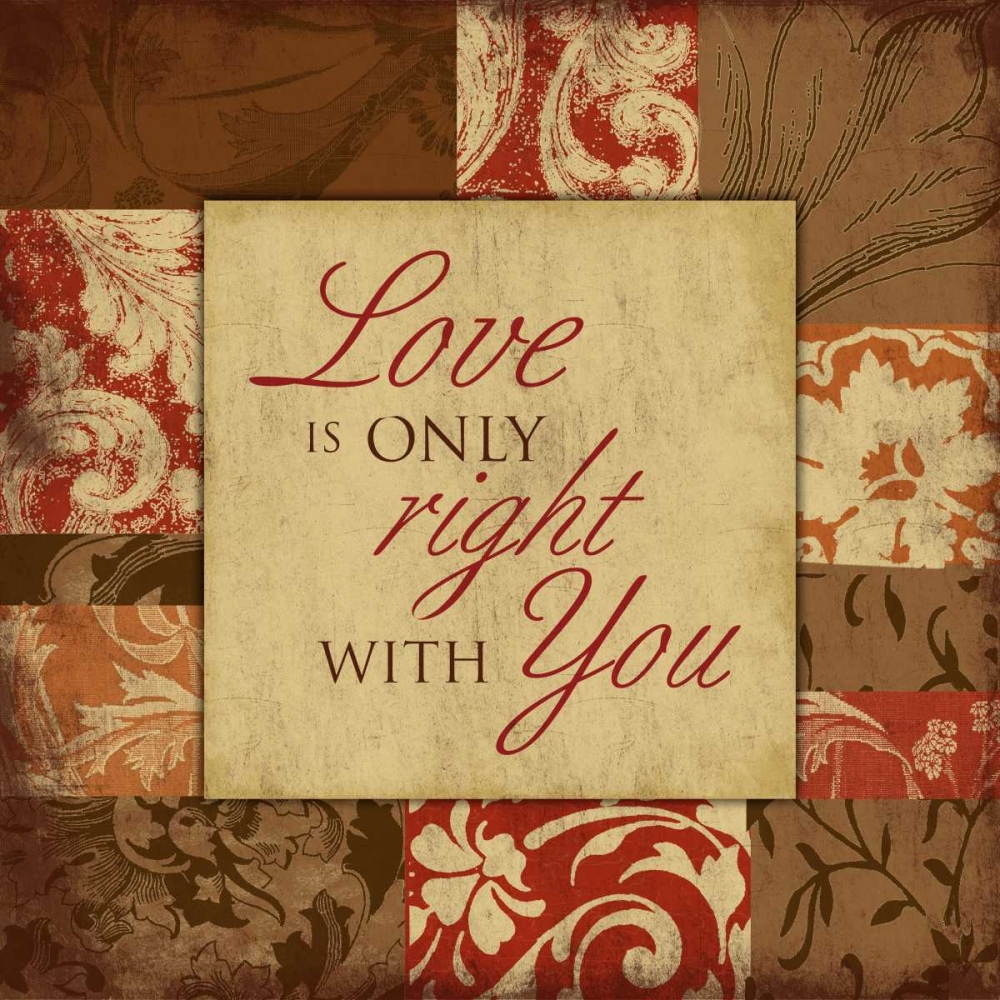 Wall Art Painting id:26680, Name: Loves right, Artist: Grey, Jace