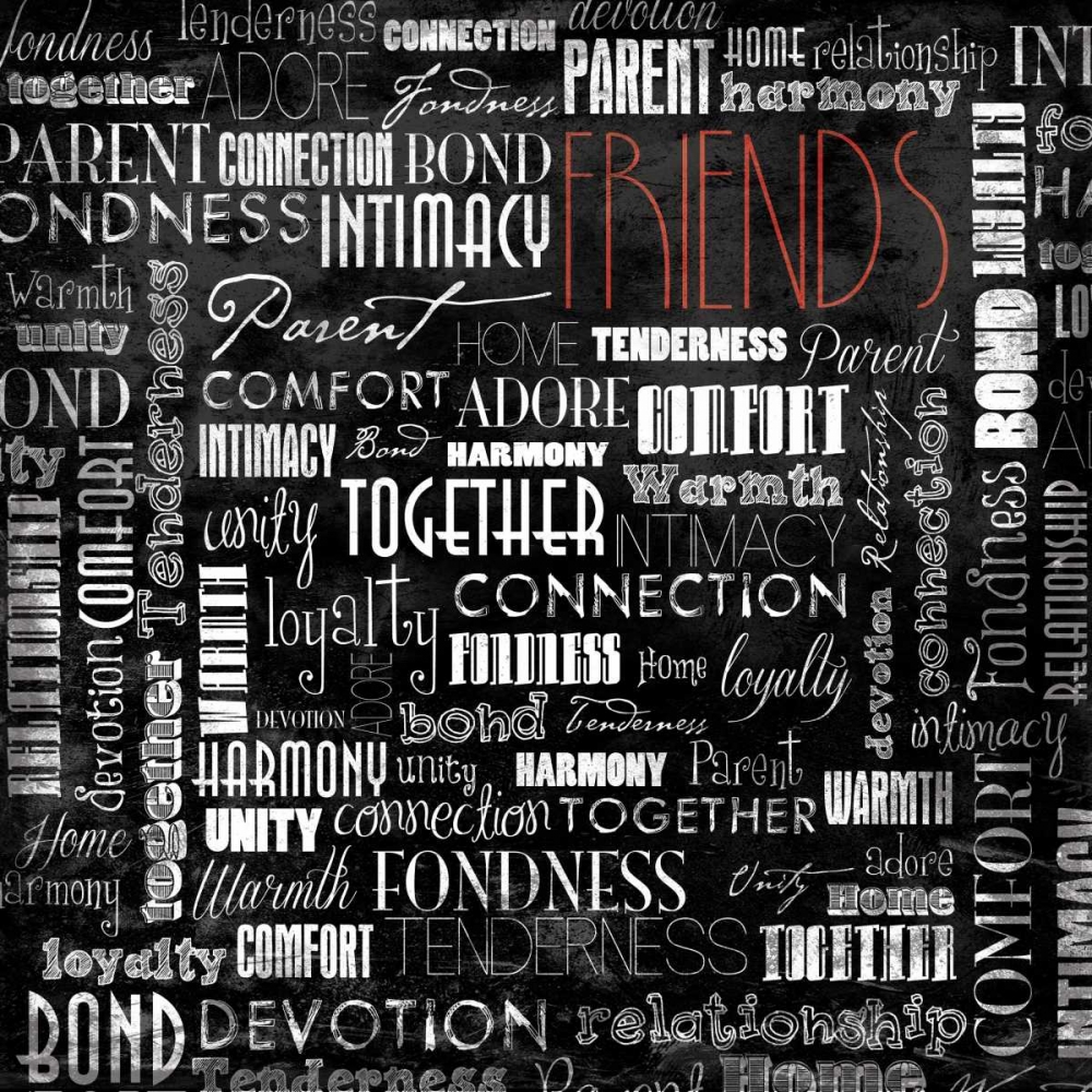 Wall art: FRIENDS, by Grey, Jace