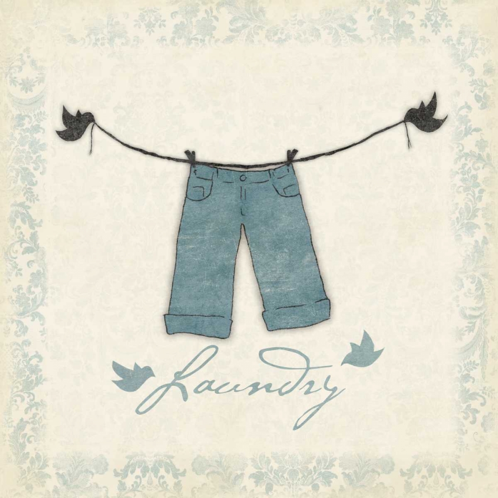 Wall art: Laundry pants, by Grey, Jace
