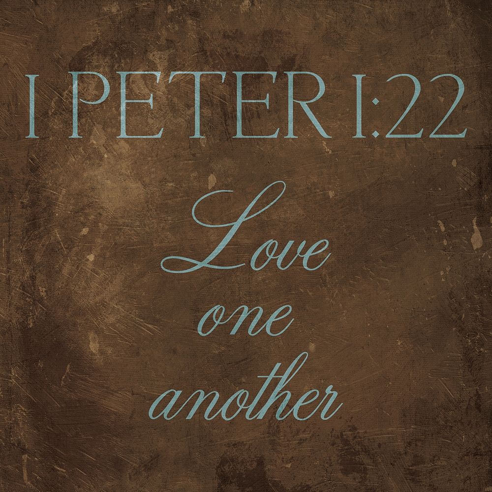 Art Print: Love One Another Brown