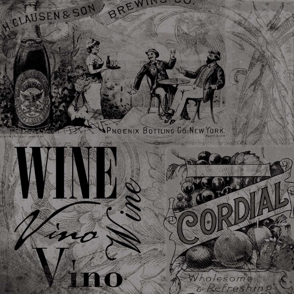 Wall art: Wine labels1, by Grey, Jace