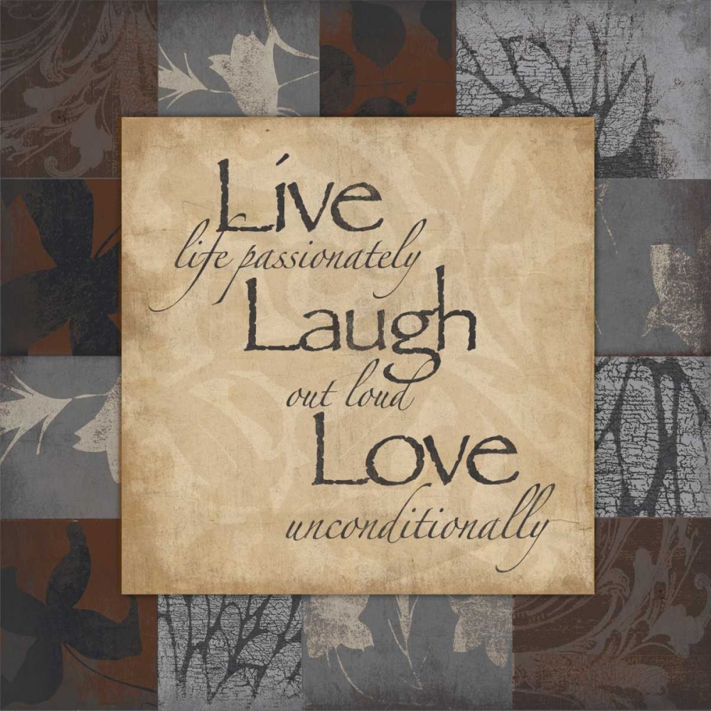 Wall Art Painting id:27151, Name: Live, Artist: Grey, Jace