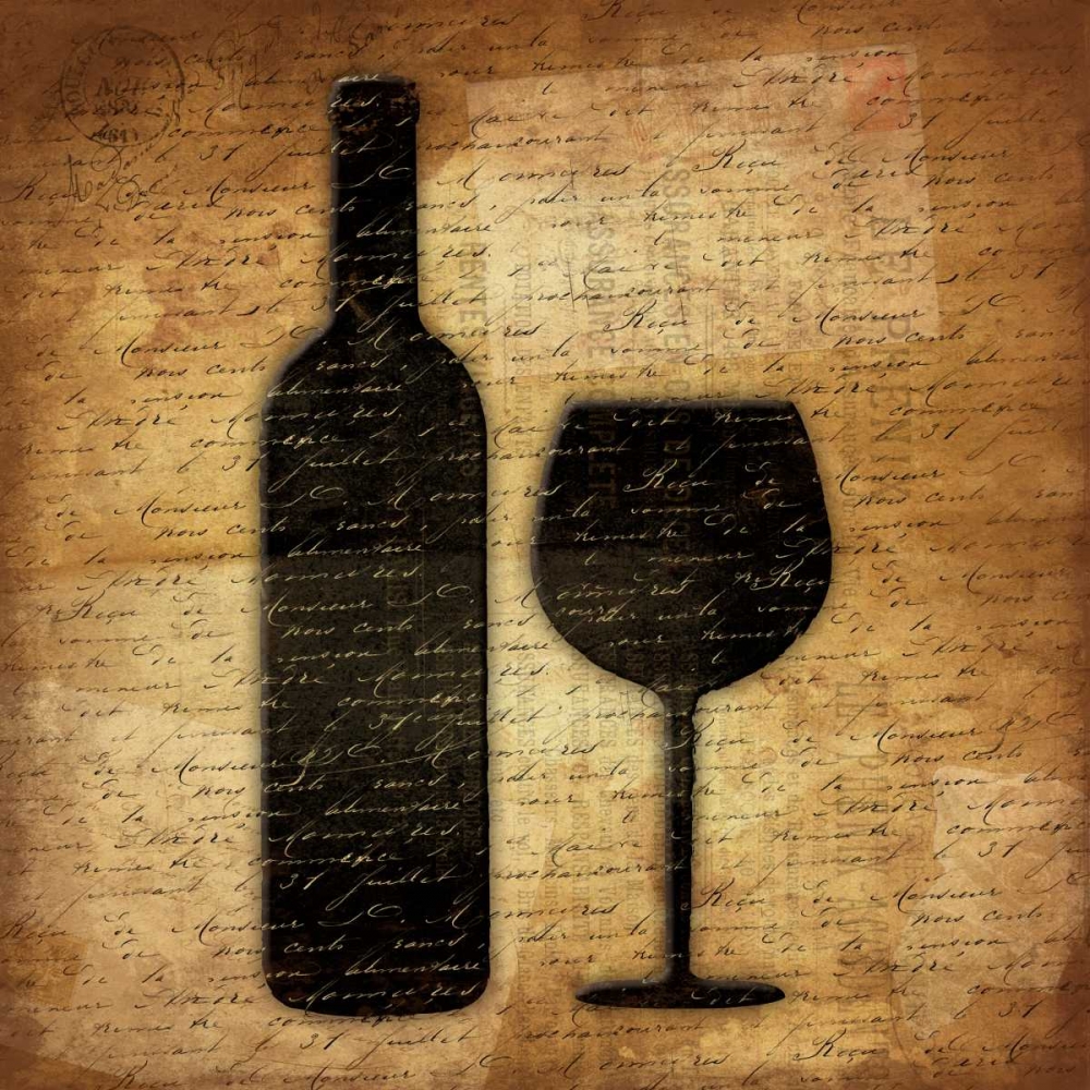 Wall art: Wine Shadows A, by Grey, Jace