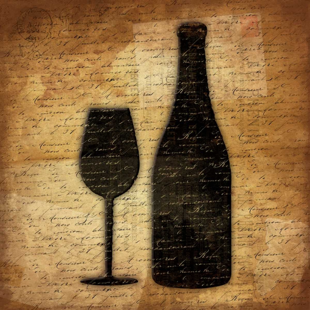 Wall art: Wine Shadows B, by Grey, Jace