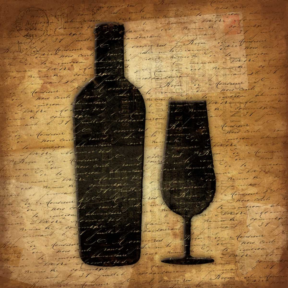 Wall art: Wine Shadows C, by Grey, Jace