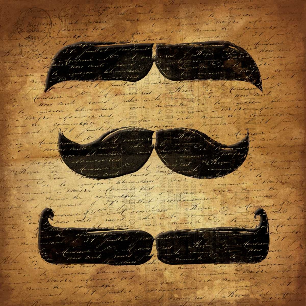 Wall art: Stache Gold, by Grey, Jace
