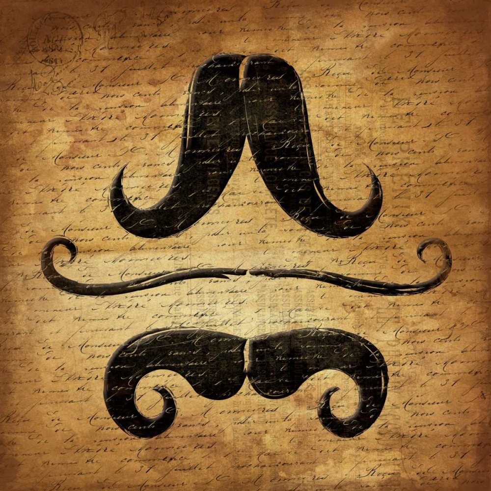Wall art: Stache Gold 2, by Grey, Jace