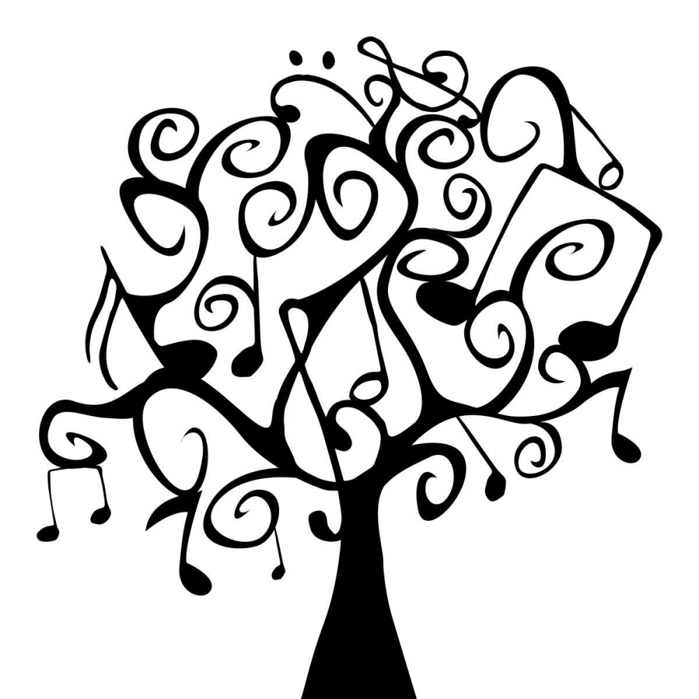 Wall art: Musical Tree, by Grey, Jace