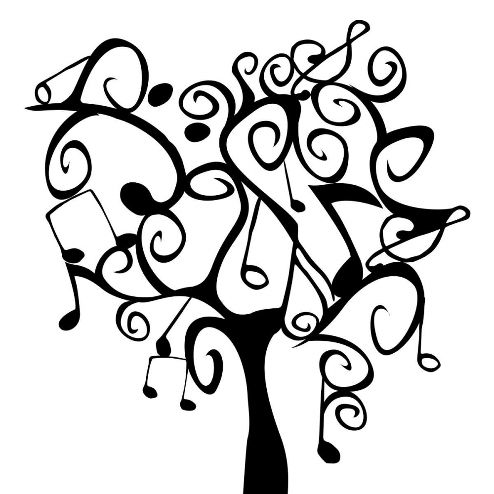 Wall art: Musical Tree 2, by Grey, Jace