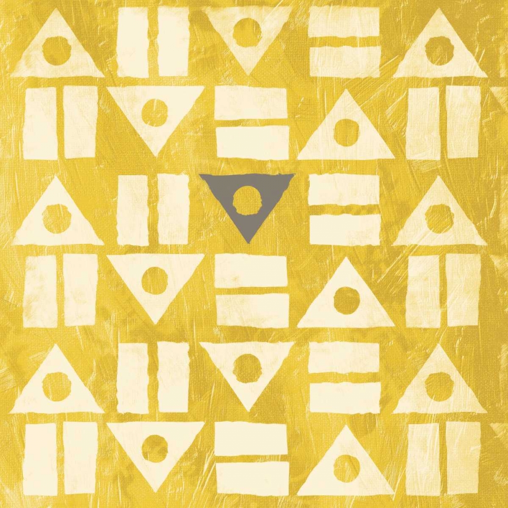 Wall Art Painting id:37512, Name: Pattern mate gray yellow, Artist: Grey, Jace